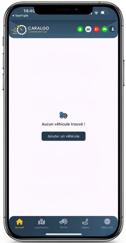Premier écran CarAlgo